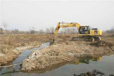 泾河新城县东路雨水出水口工程顺利开工