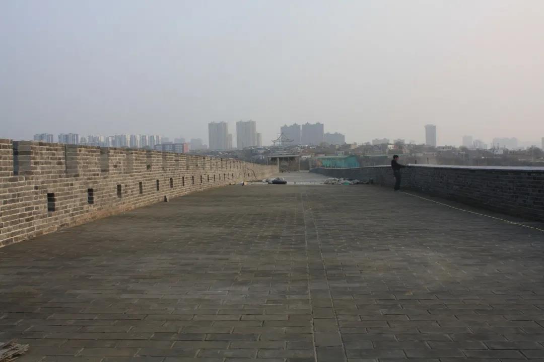 榆林卫城东城墙抢险加固工程接近尾声